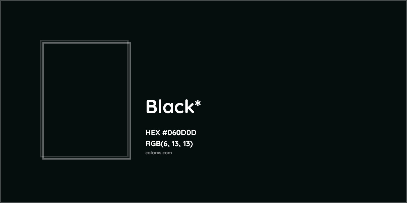 HEX #060D0D Color Name, Color Code, Palettes, Similar Paints, Images