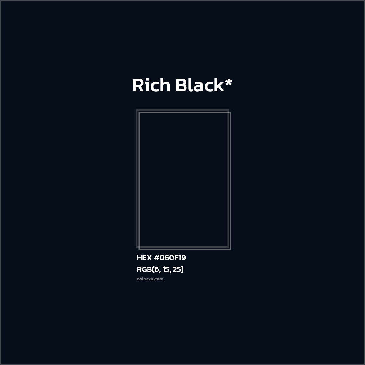 HEX #060F19 Color Name, Color Code, Palettes, Similar Paints, Images