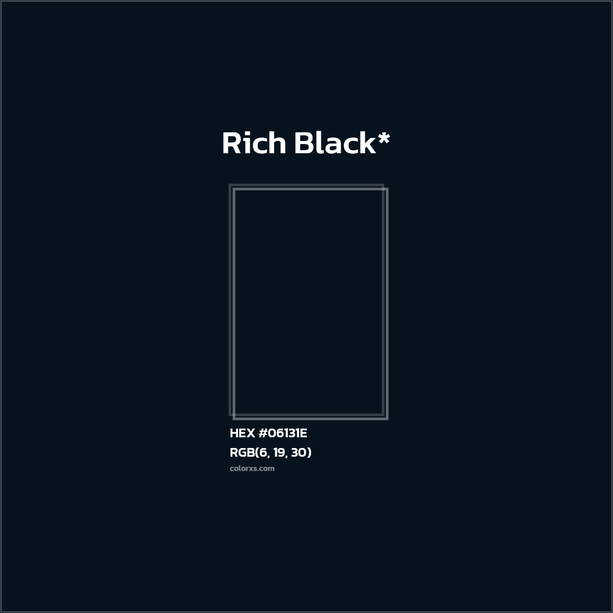 HEX #06131E Color Name, Color Code, Palettes, Similar Paints, Images