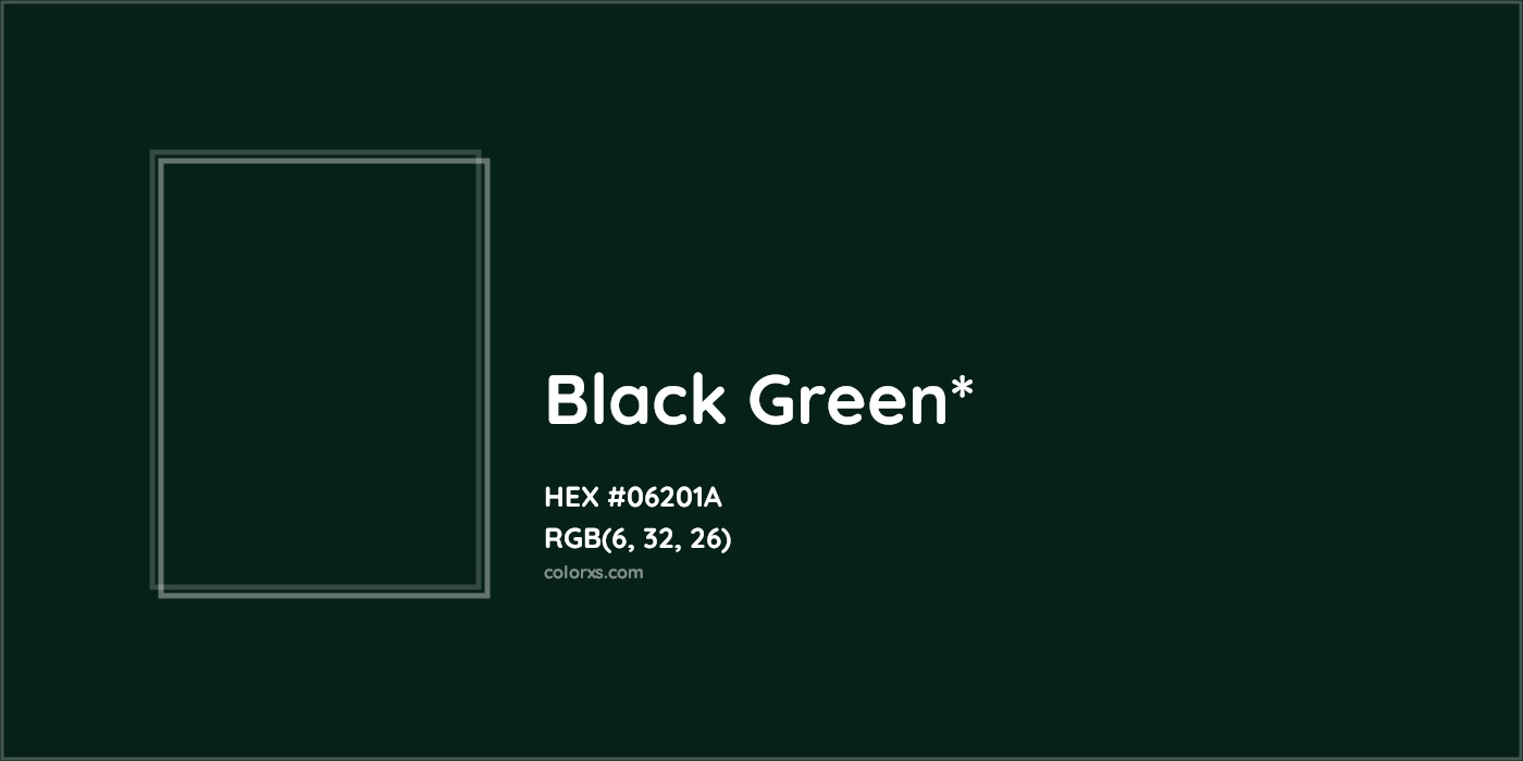 HEX #06201A Color Name, Color Code, Palettes, Similar Paints, Images