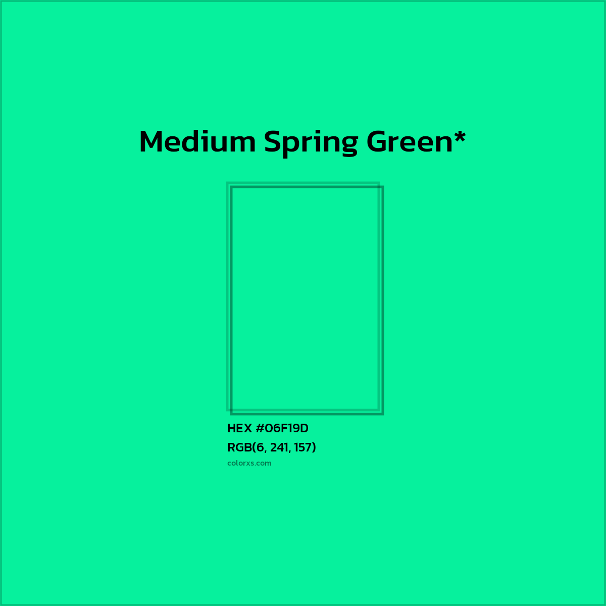 HEX #06F19D Color Name, Color Code, Palettes, Similar Paints, Images