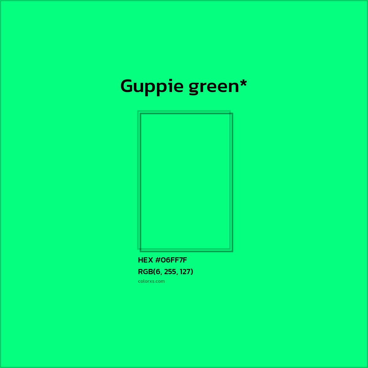 HEX #06FF7F Color Name, Color Code, Palettes, Similar Paints, Images