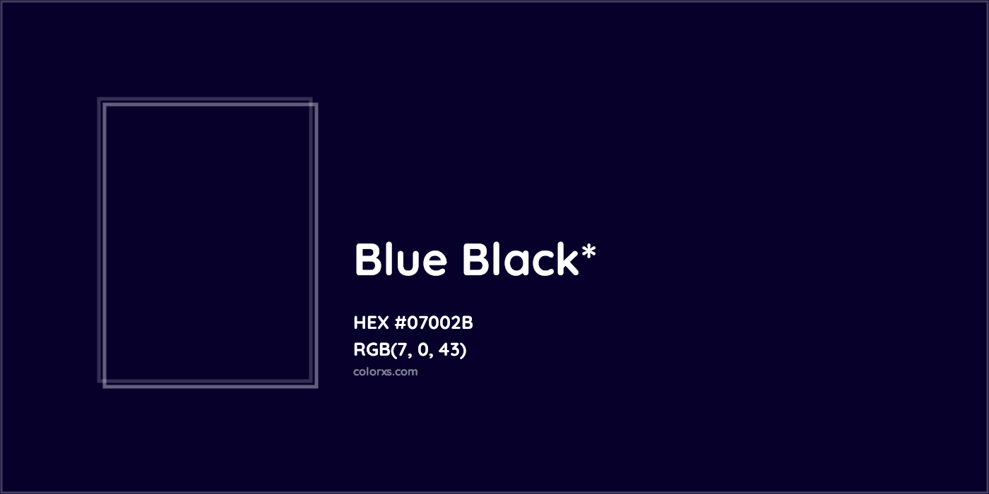 HEX #07002B Color Name, Color Code, Palettes, Similar Paints, Images