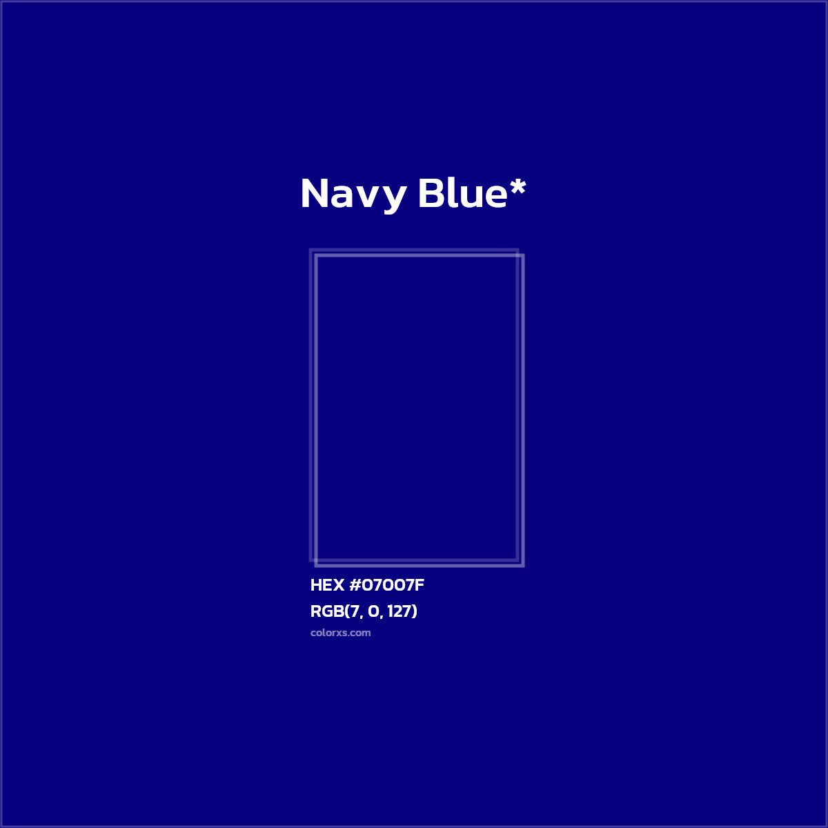 HEX #07007F Color Name, Color Code, Palettes, Similar Paints, Images