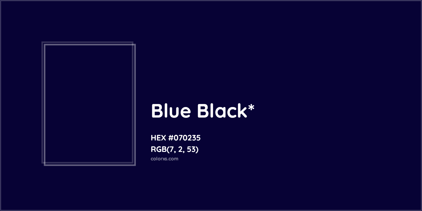 HEX #070235 Color Name, Color Code, Palettes, Similar Paints, Images
