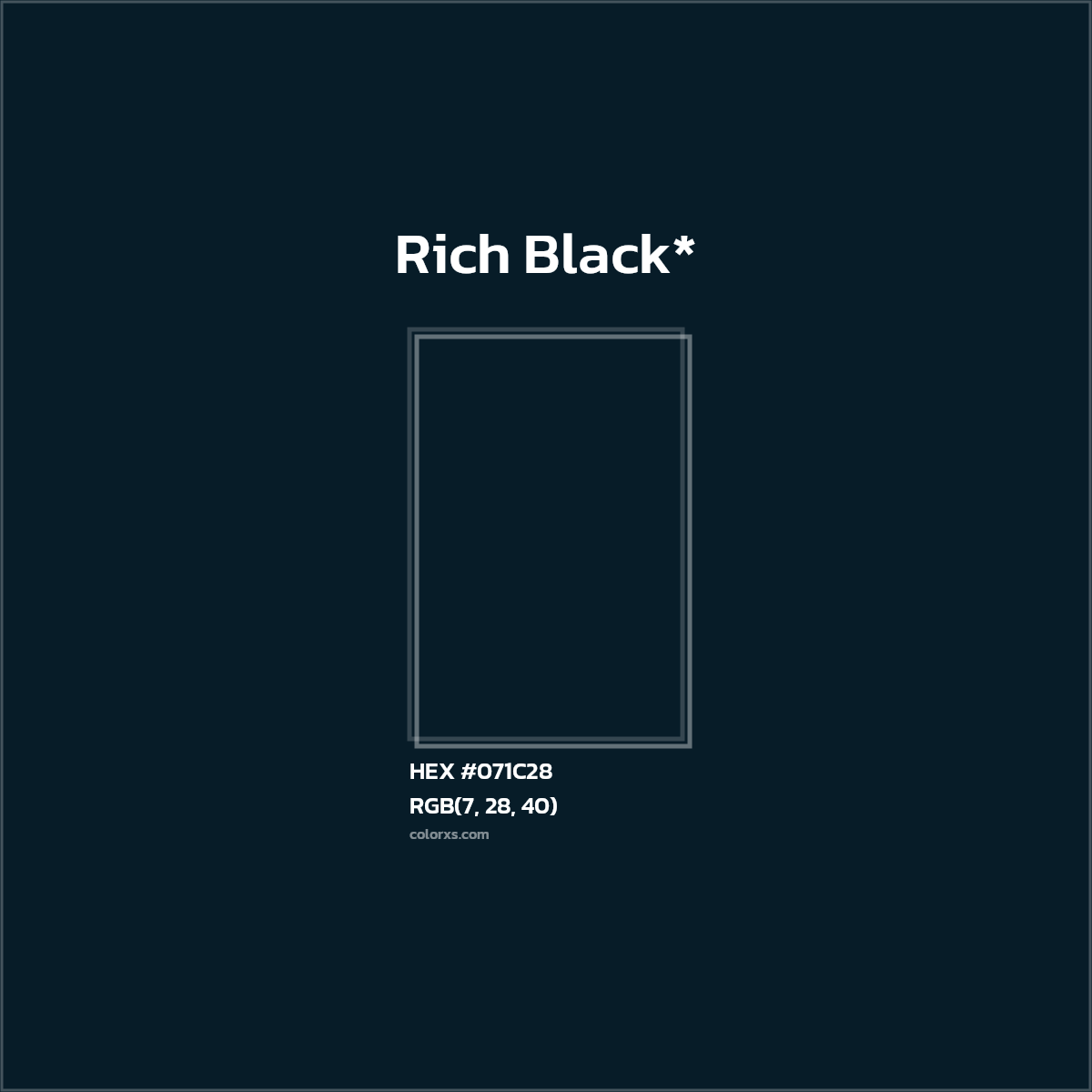 HEX #071C28 Color Name, Color Code, Palettes, Similar Paints, Images