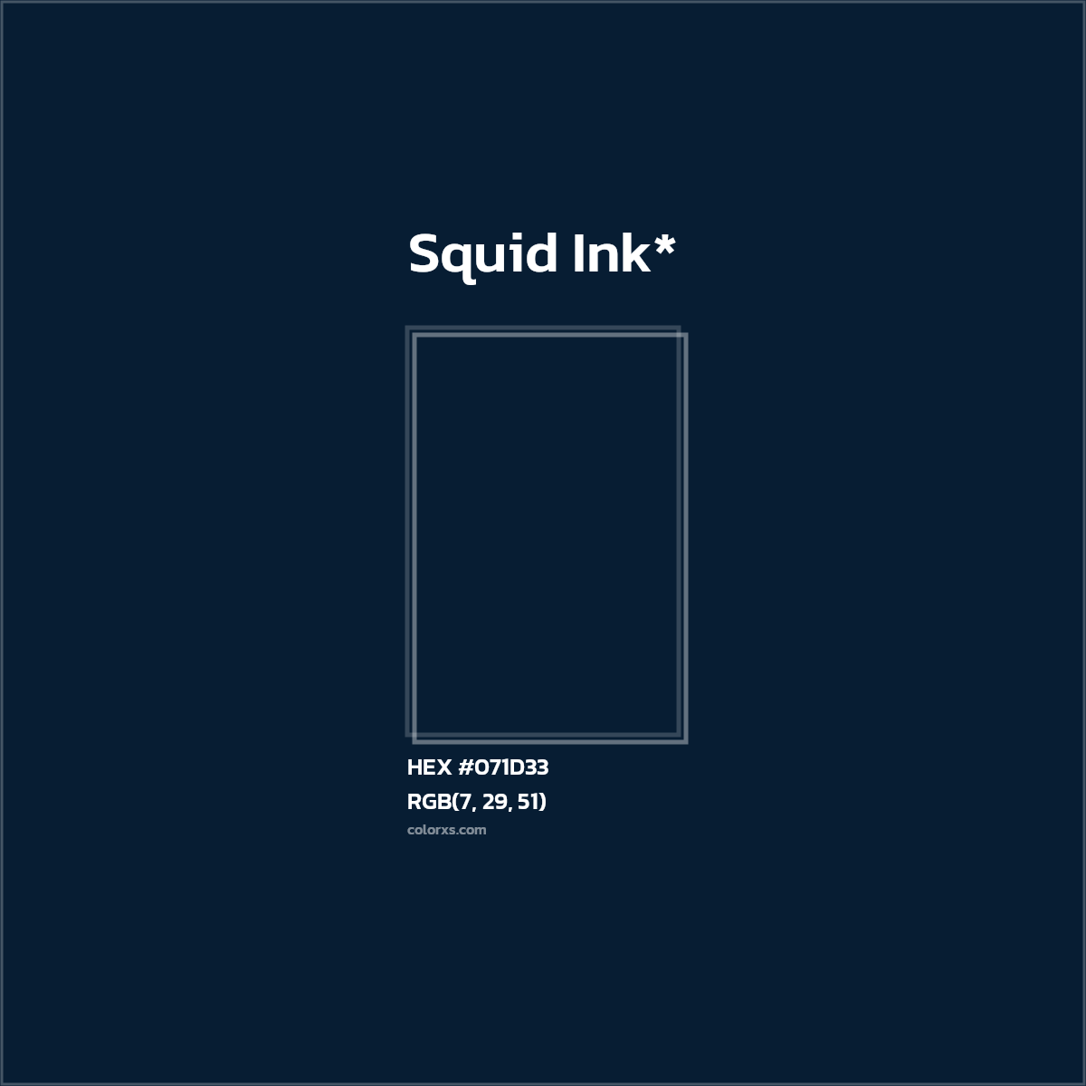 HEX #071D33 Color Name, Color Code, Palettes, Similar Paints, Images