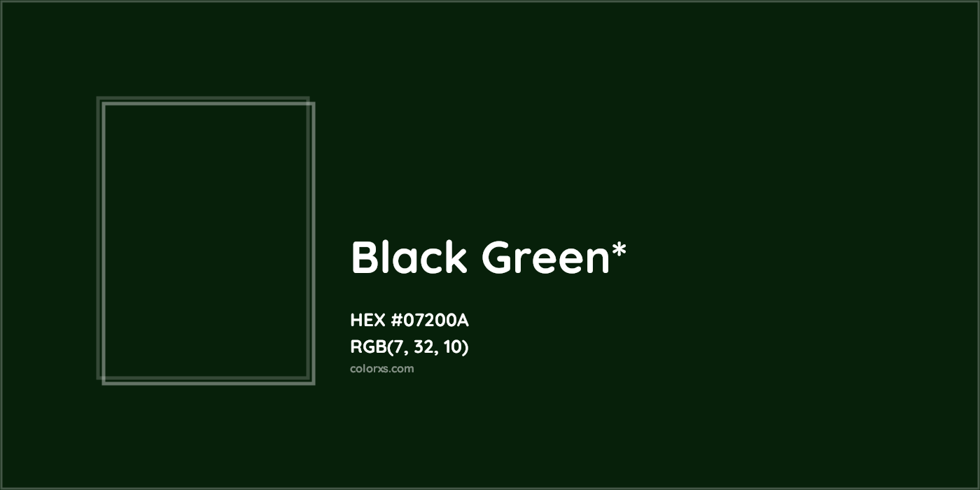 HEX #07200A Color Name, Color Code, Palettes, Similar Paints, Images