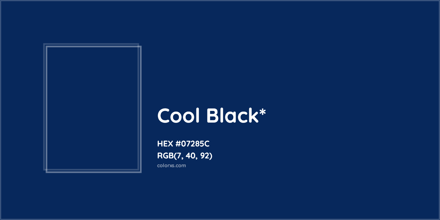 HEX #07285C Color Name, Color Code, Palettes, Similar Paints, Images