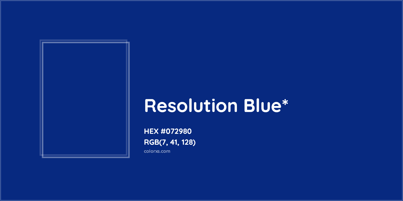 HEX #072980 Color Name, Color Code, Palettes, Similar Paints, Images