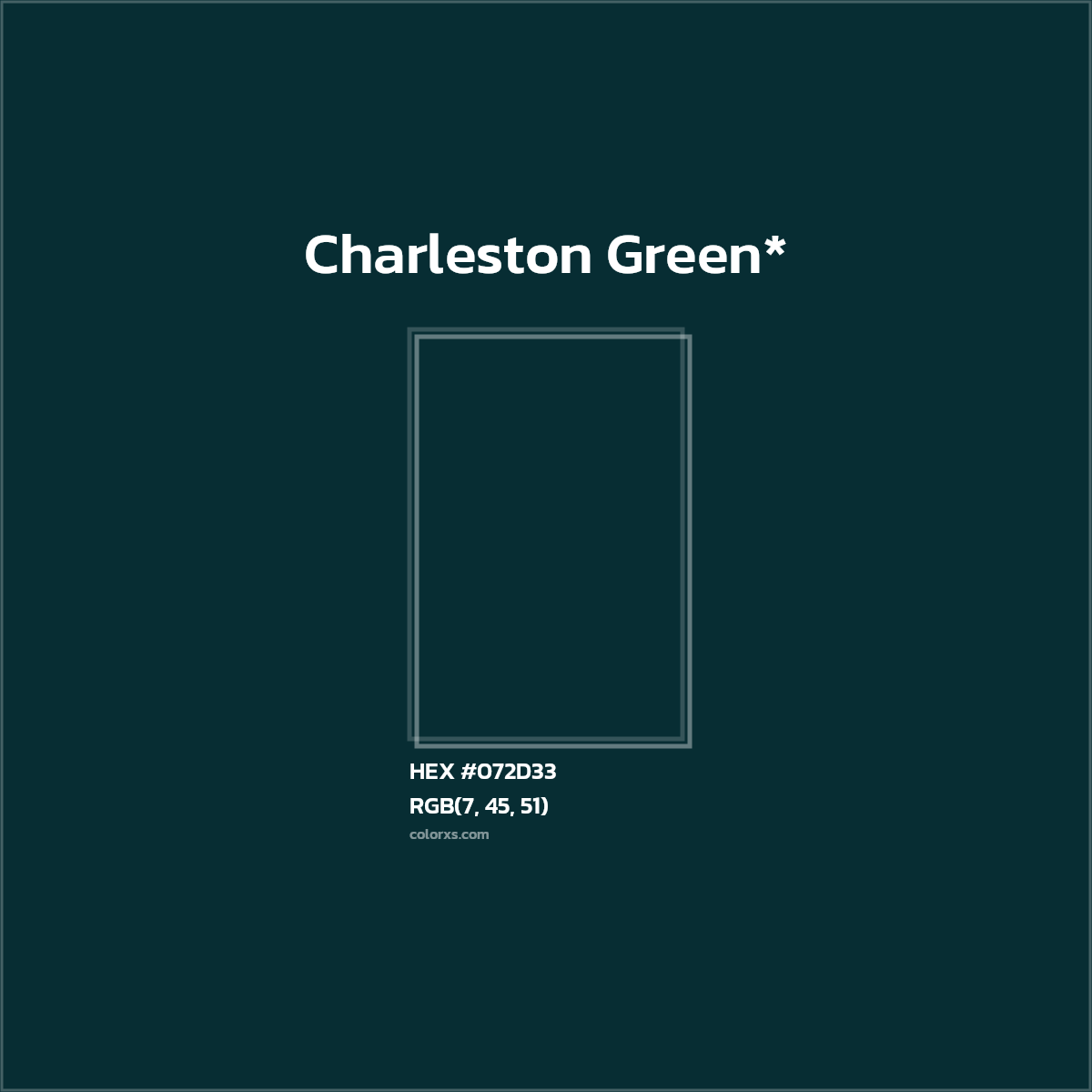 HEX #072D33 Color Name, Color Code, Palettes, Similar Paints, Images