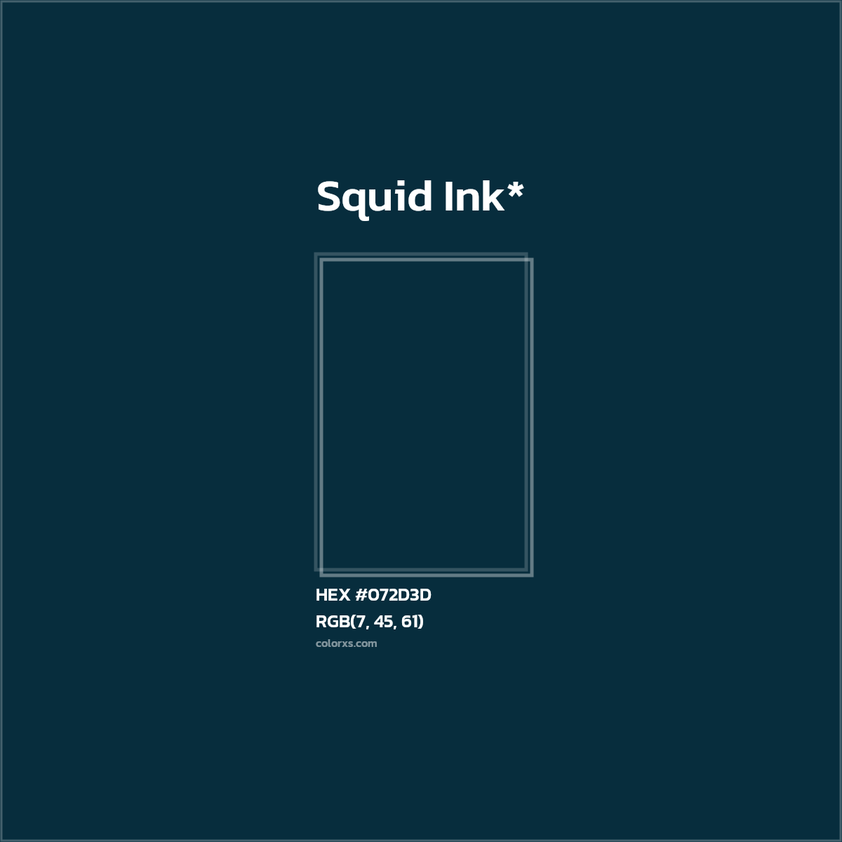 HEX #072D3D Color Name, Color Code, Palettes, Similar Paints, Images