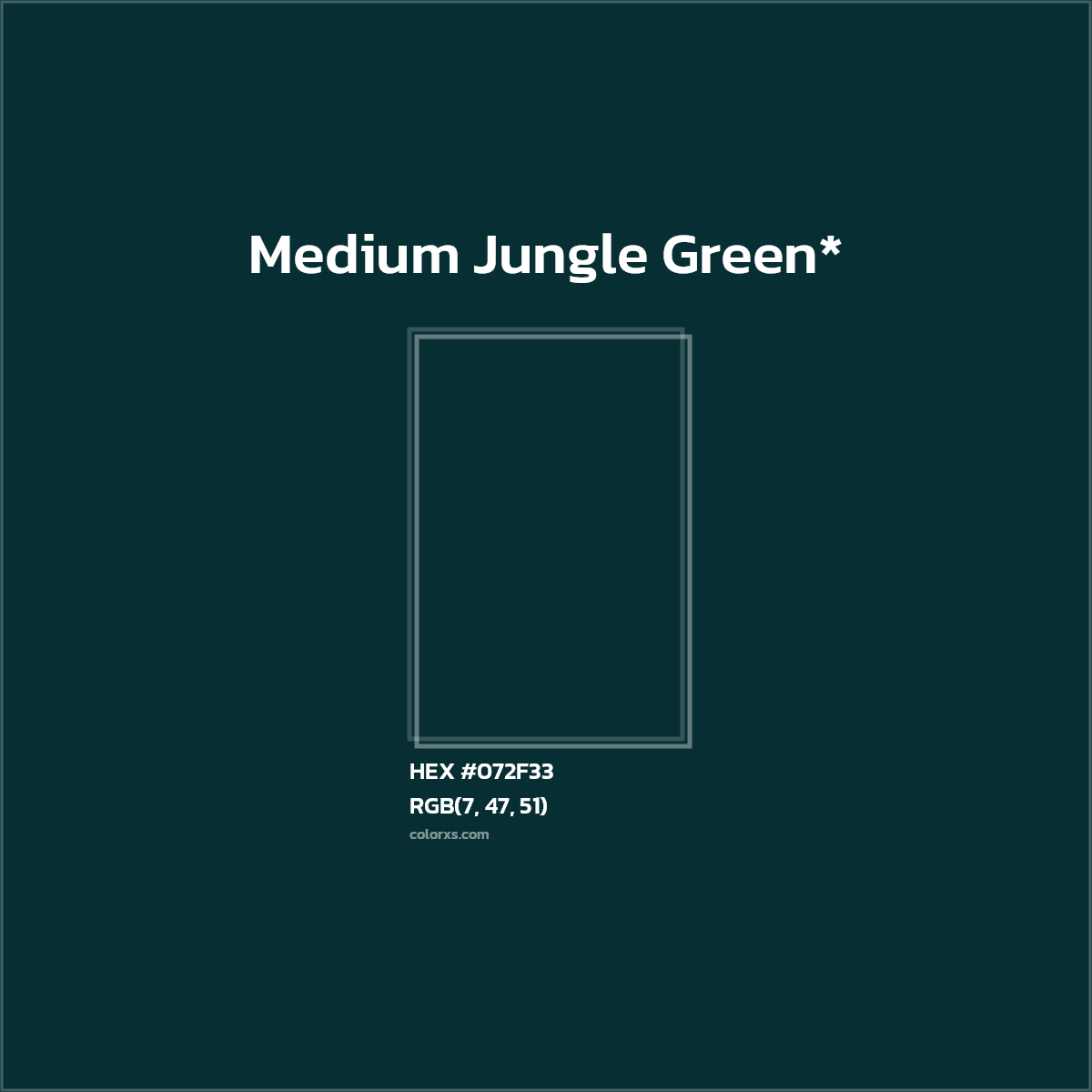 HEX #072F33 Color Name, Color Code, Palettes, Similar Paints, Images