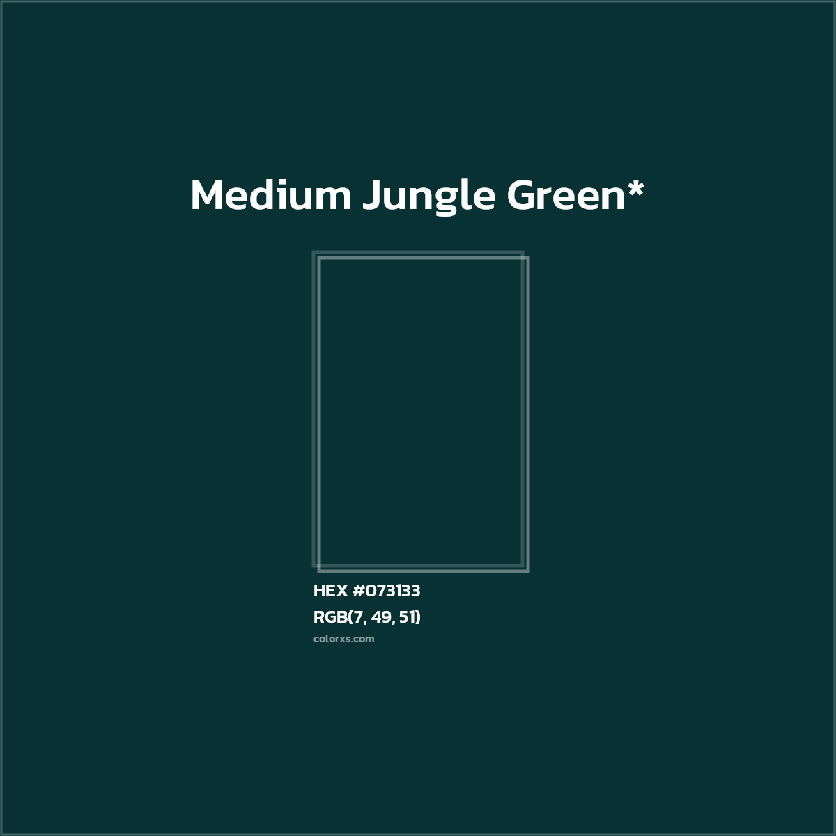 HEX #073133 Color Name, Color Code, Palettes, Similar Paints, Images