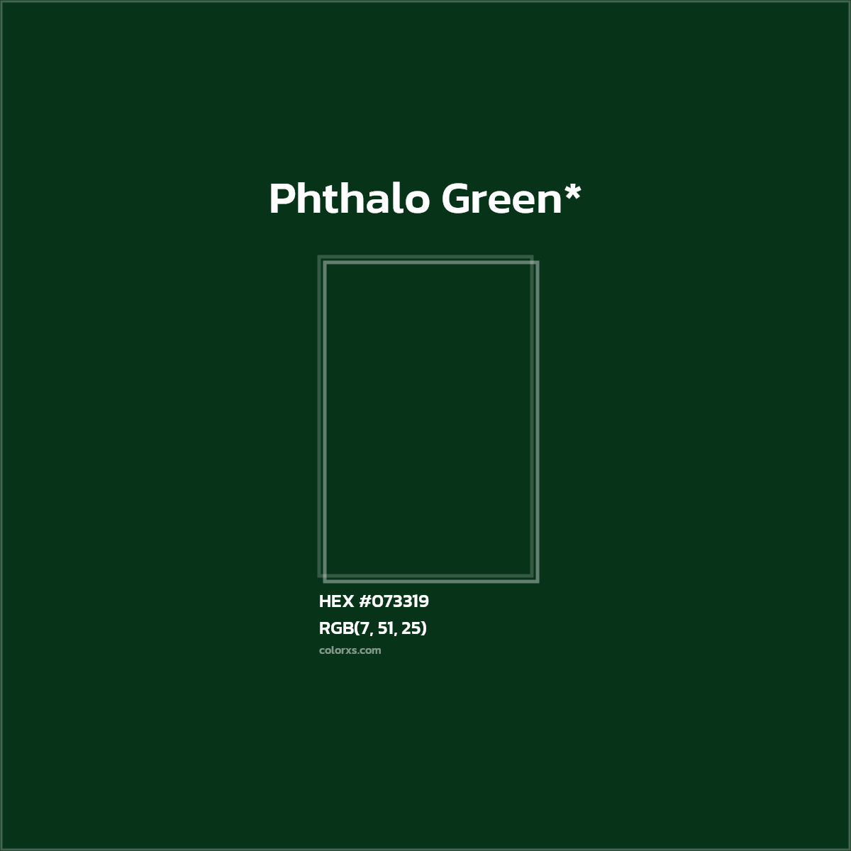 HEX #073319 Color Name, Color Code, Palettes, Similar Paints, Images