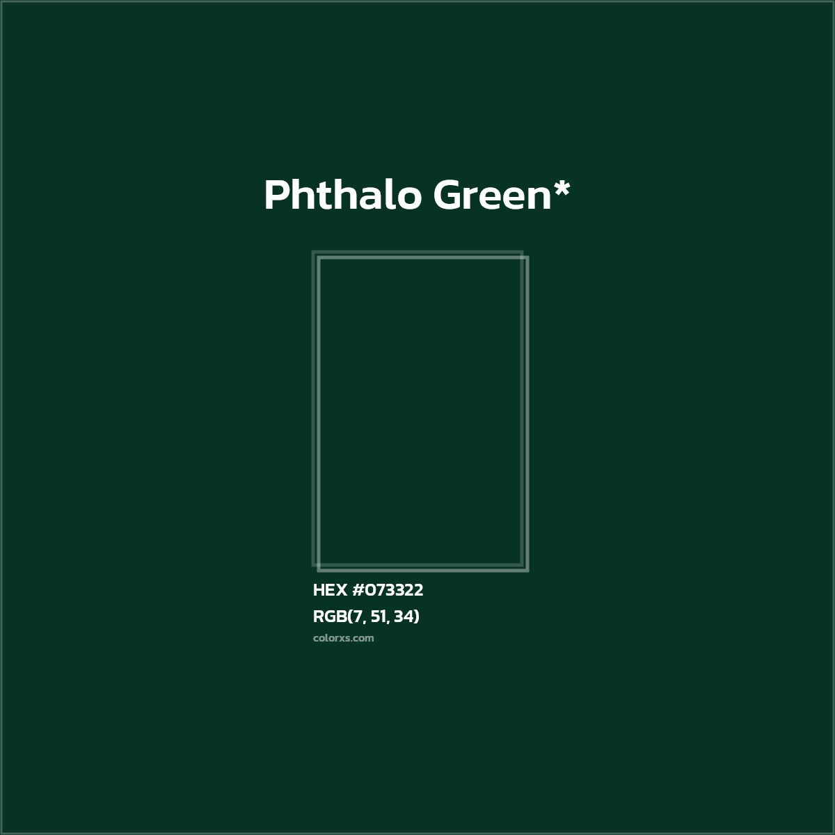 HEX #073322 Color Name, Color Code, Palettes, Similar Paints, Images