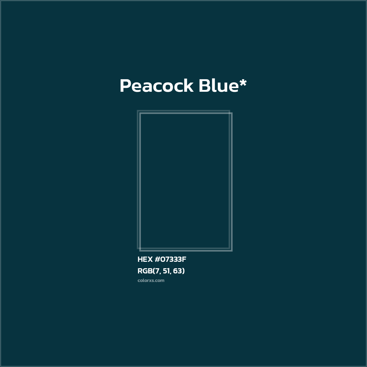 HEX #07333F Color Name, Color Code, Palettes, Similar Paints, Images