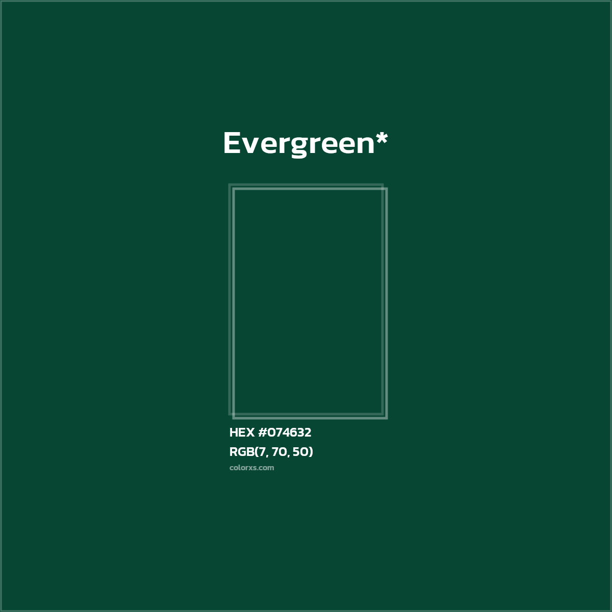 HEX #074632 Color Name, Color Code, Palettes, Similar Paints, Images