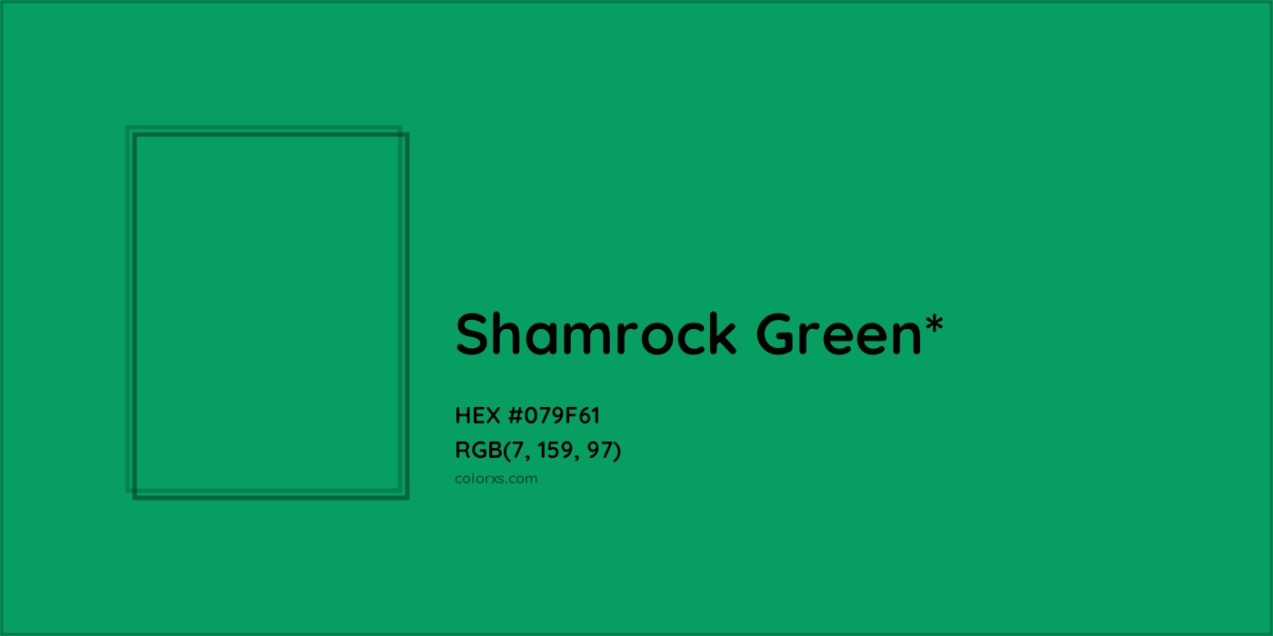 HEX #079F61 Color Name, Color Code, Palettes, Similar Paints, Images