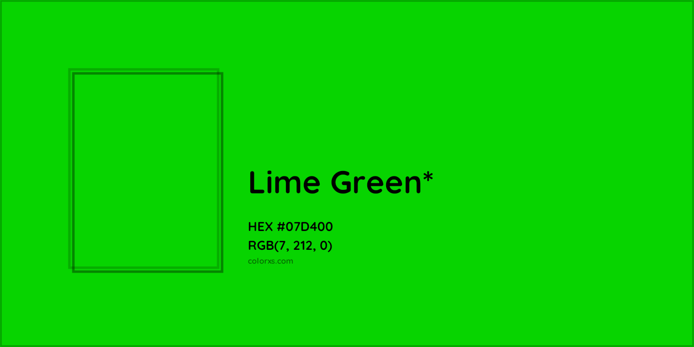 HEX #07D400 Color Name, Color Code, Palettes, Similar Paints, Images
