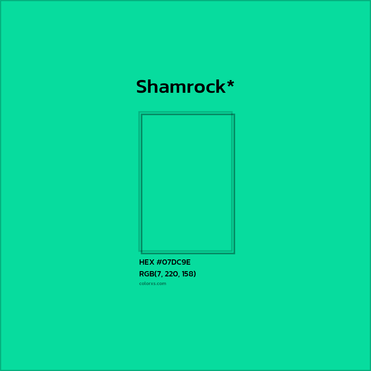 HEX #07DC9E Color Name, Color Code, Palettes, Similar Paints, Images