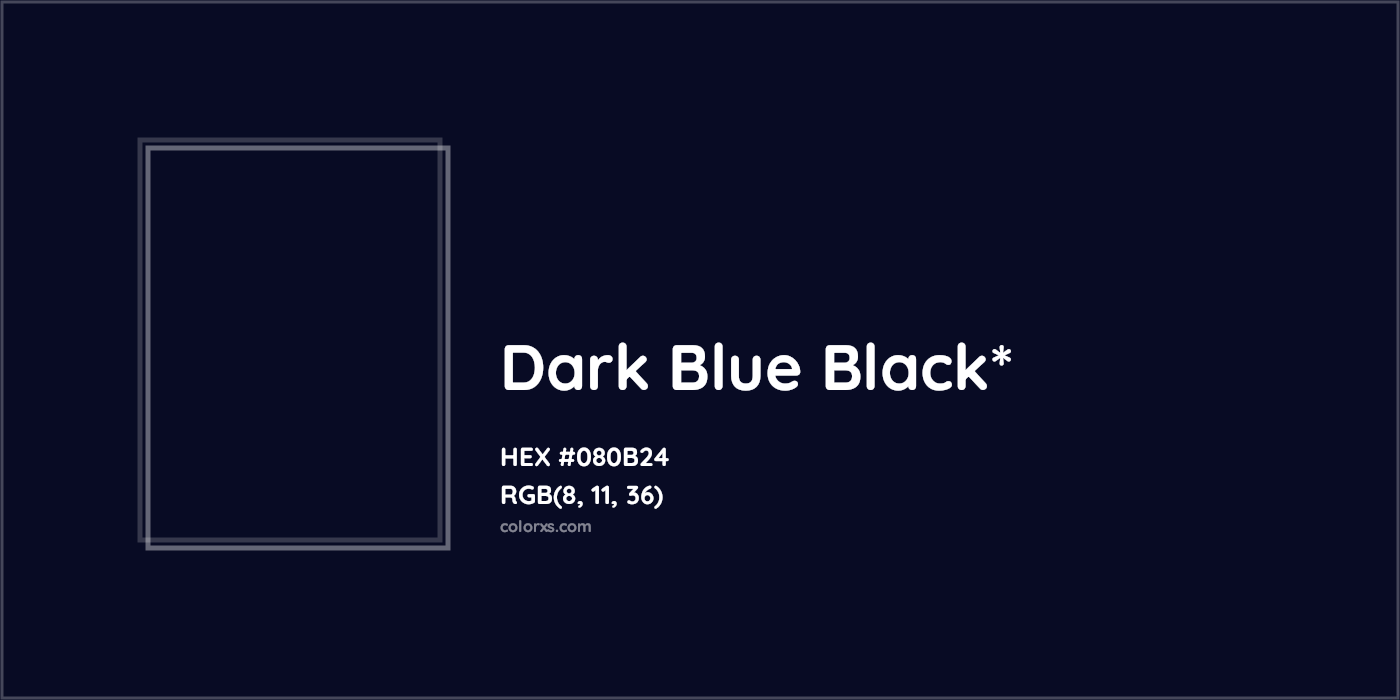 HEX #080B24 Color Name, Color Code, Palettes, Similar Paints, Images