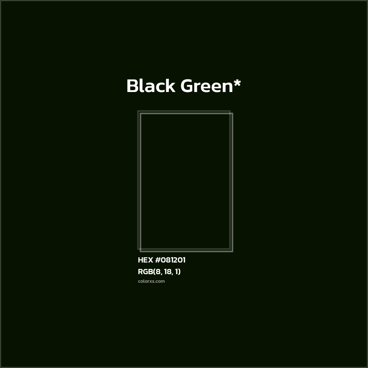 HEX #081201 Color Name, Color Code, Palettes, Similar Paints, Images
