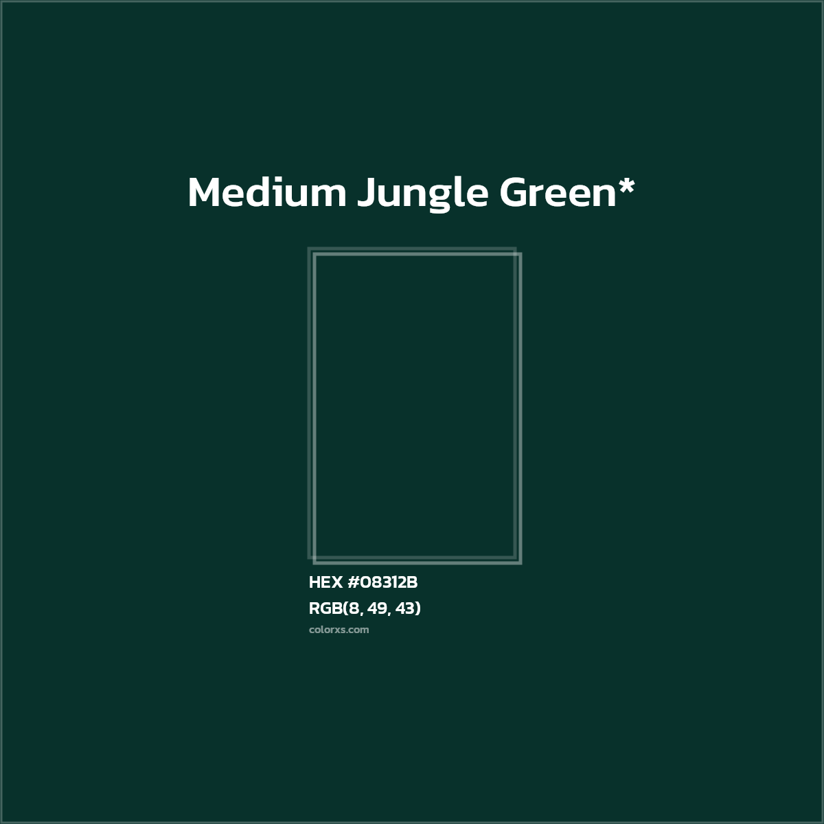 HEX #08312B Color Name, Color Code, Palettes, Similar Paints, Images