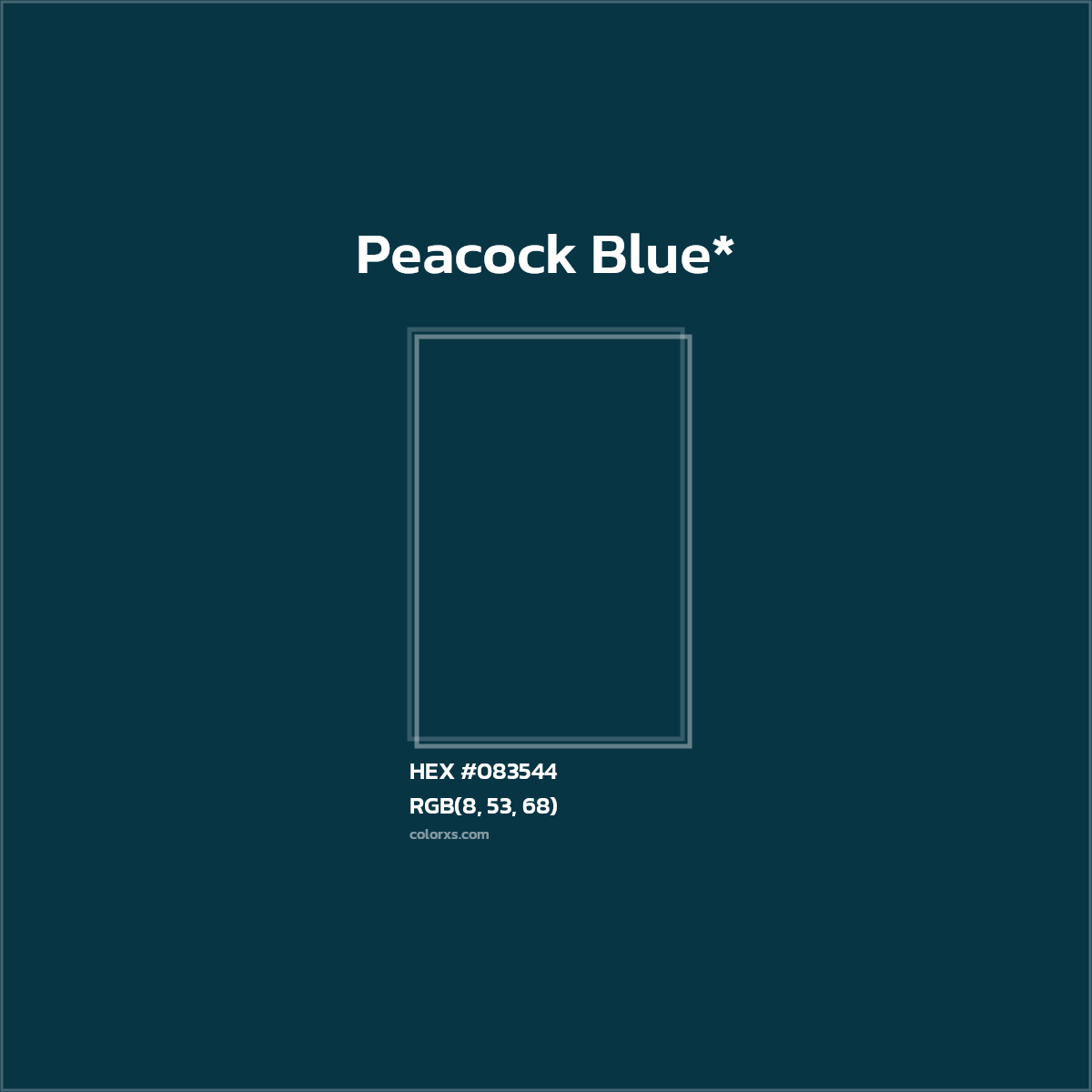 HEX #083544 Color Name, Color Code, Palettes, Similar Paints, Images