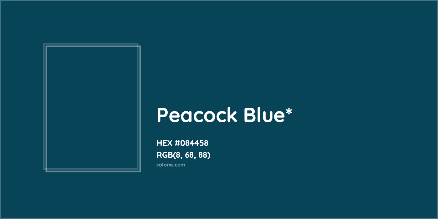 HEX #084458 Color Name, Color Code, Palettes, Similar Paints, Images