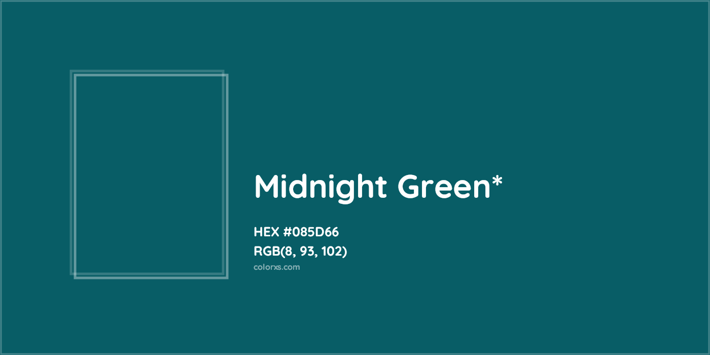 HEX #085D66 Color Name, Color Code, Palettes, Similar Paints, Images