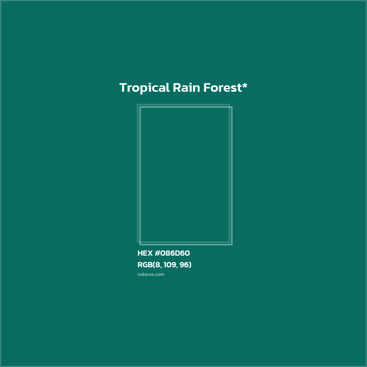 HEX #086D60 Color Name, Color Code, Palettes, Similar Paints, Images