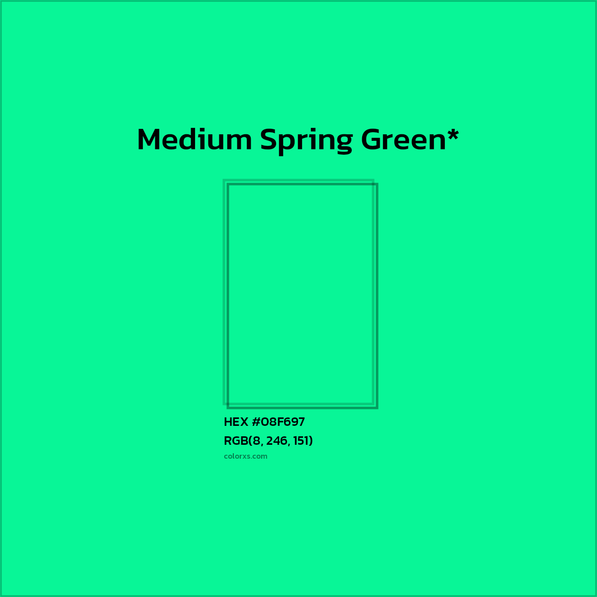 HEX #08F697 Color Name, Color Code, Palettes, Similar Paints, Images