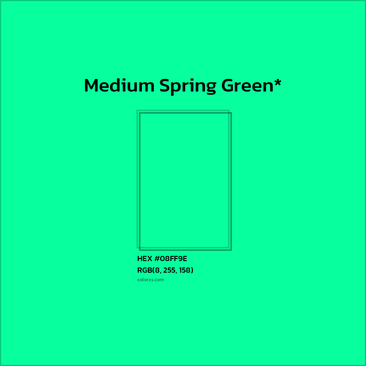 HEX #08FF9E Color Name, Color Code, Palettes, Similar Paints, Images