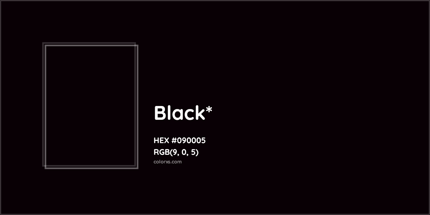 HEX #090005 Color Name, Color Code, Palettes, Similar Paints, Images