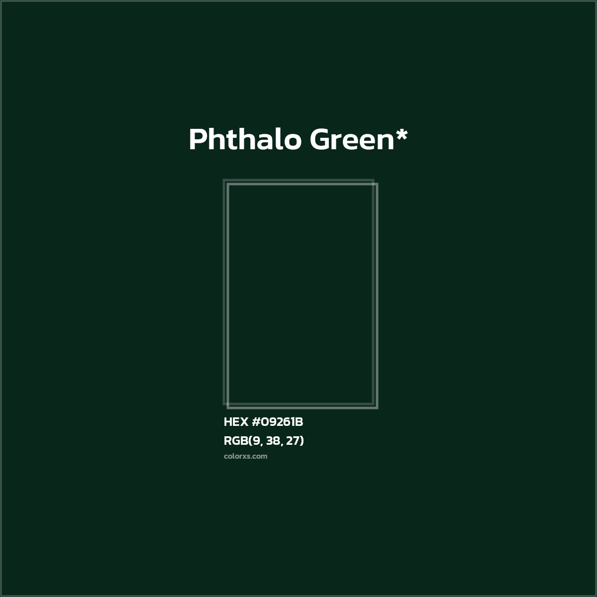 HEX #09261B Color Name, Color Code, Palettes, Similar Paints, Images