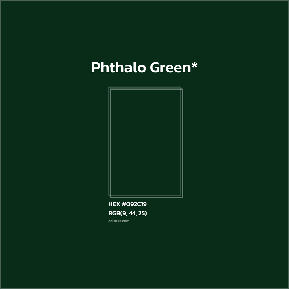 HEX #092C19 Color Name, Color Code, Palettes, Similar Paints, Images