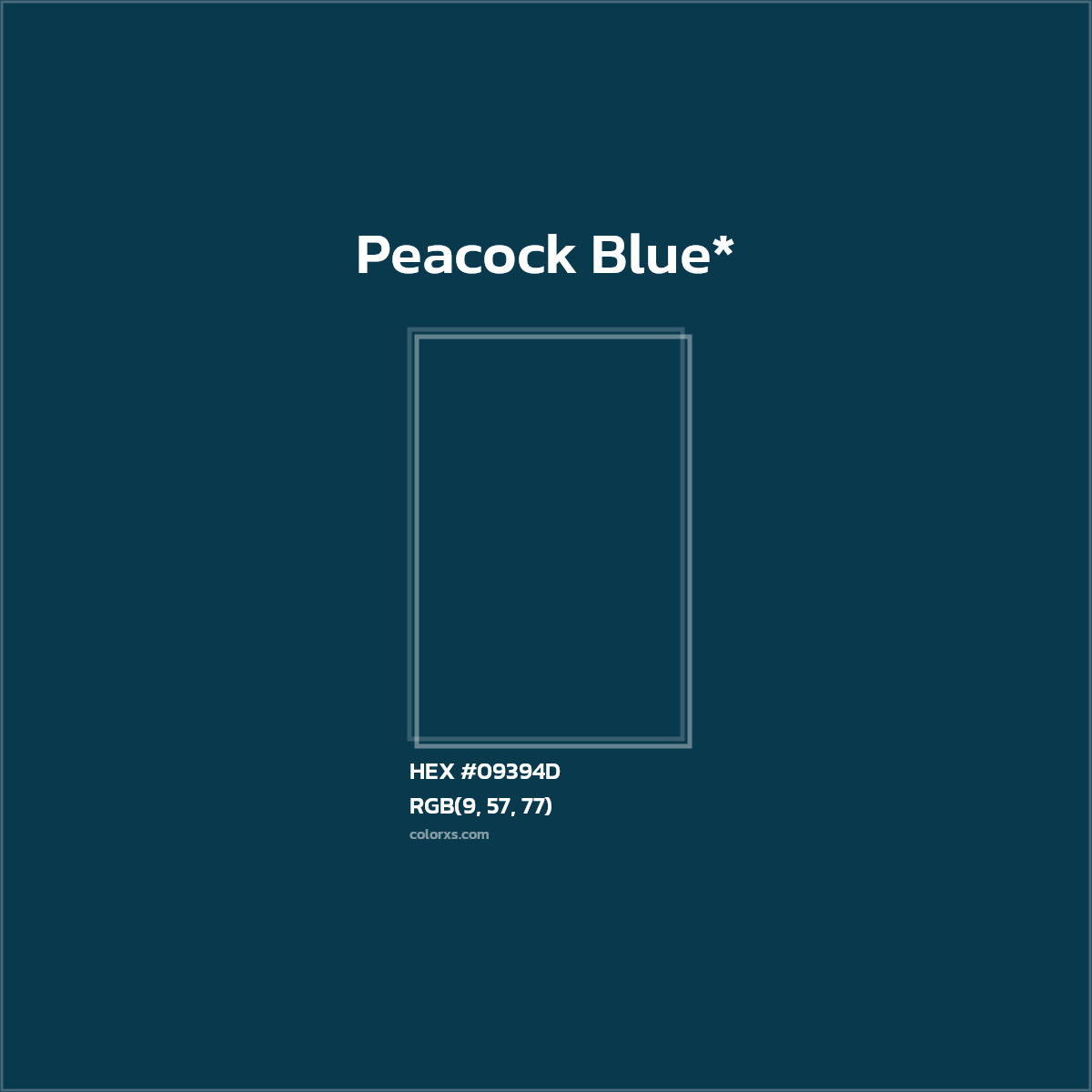HEX #09394D Color Name, Color Code, Palettes, Similar Paints, Images