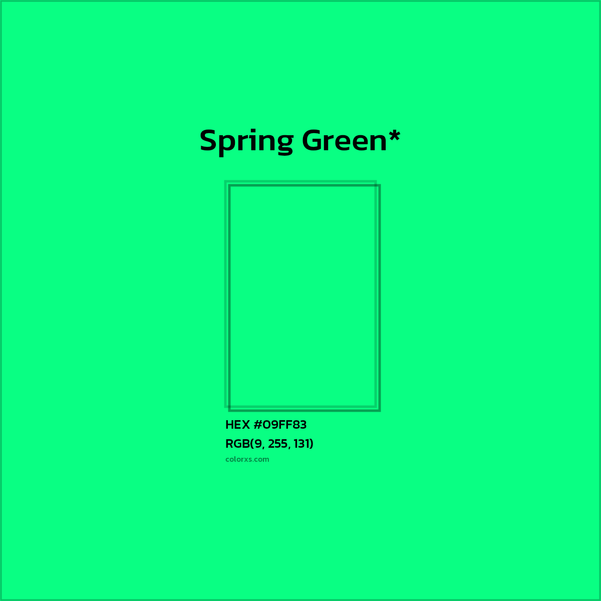 HEX #09FF83 Color Name, Color Code, Palettes, Similar Paints, Images