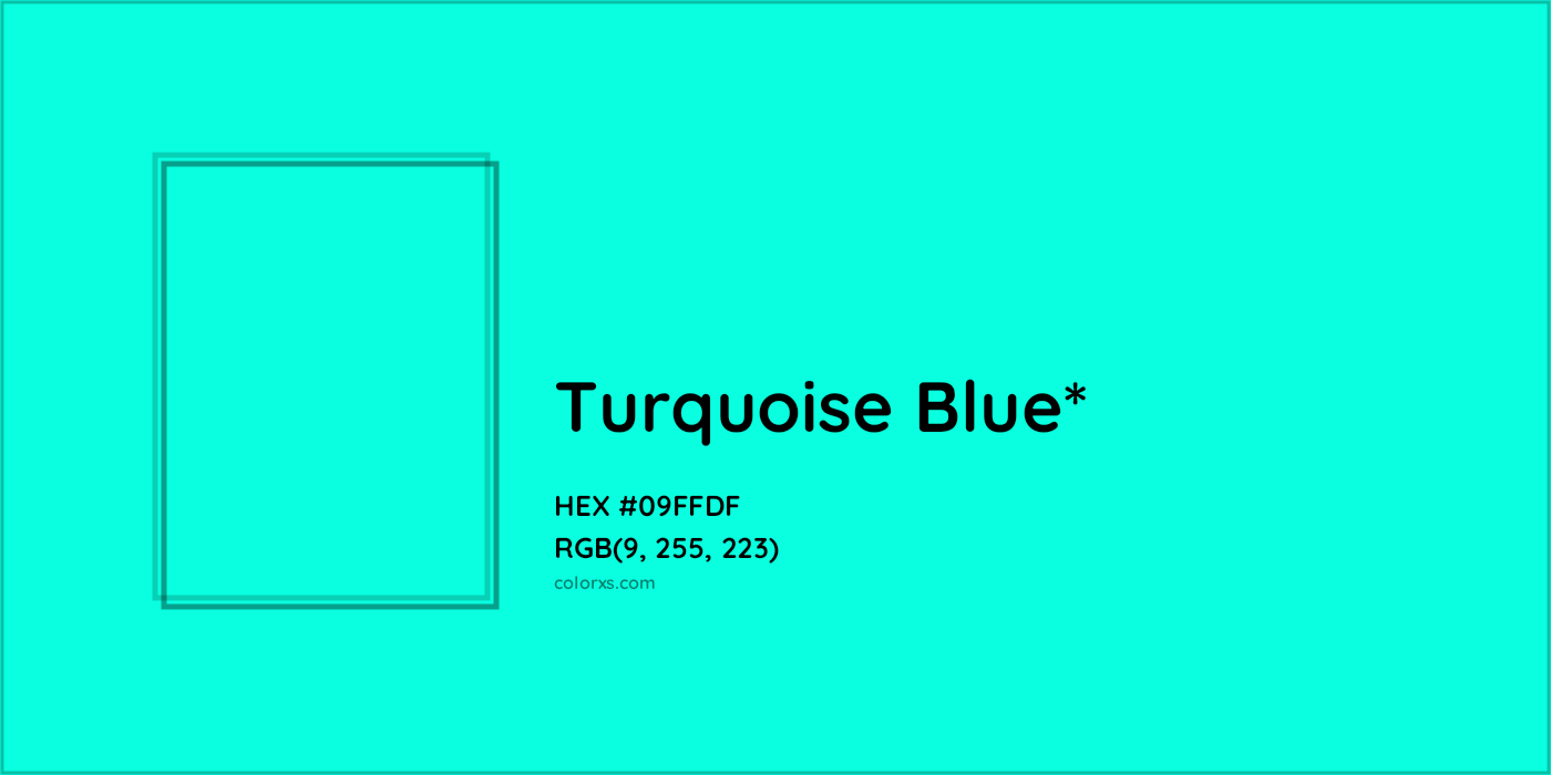HEX #09FFDF Color Name, Color Code, Palettes, Similar Paints, Images