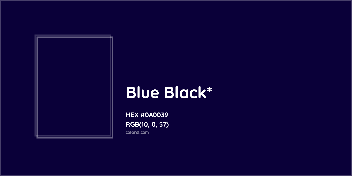 HEX #0A0039 Color Name, Color Code, Palettes, Similar Paints, Images