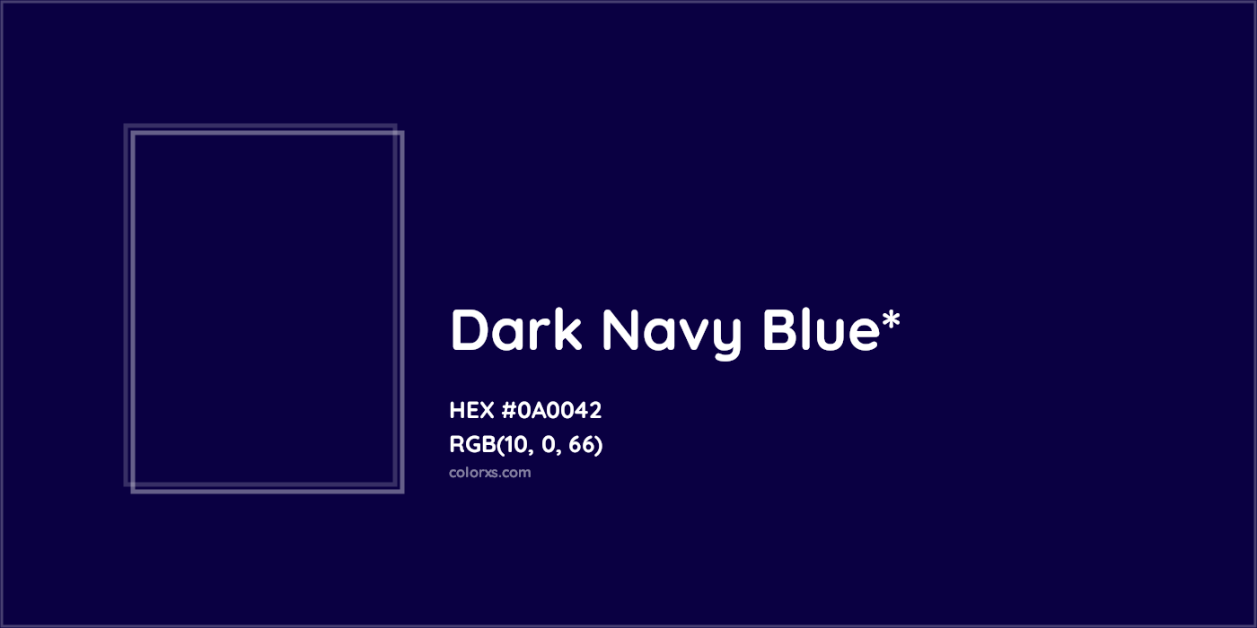 HEX #0A0042 Color Name, Color Code, Palettes, Similar Paints, Images