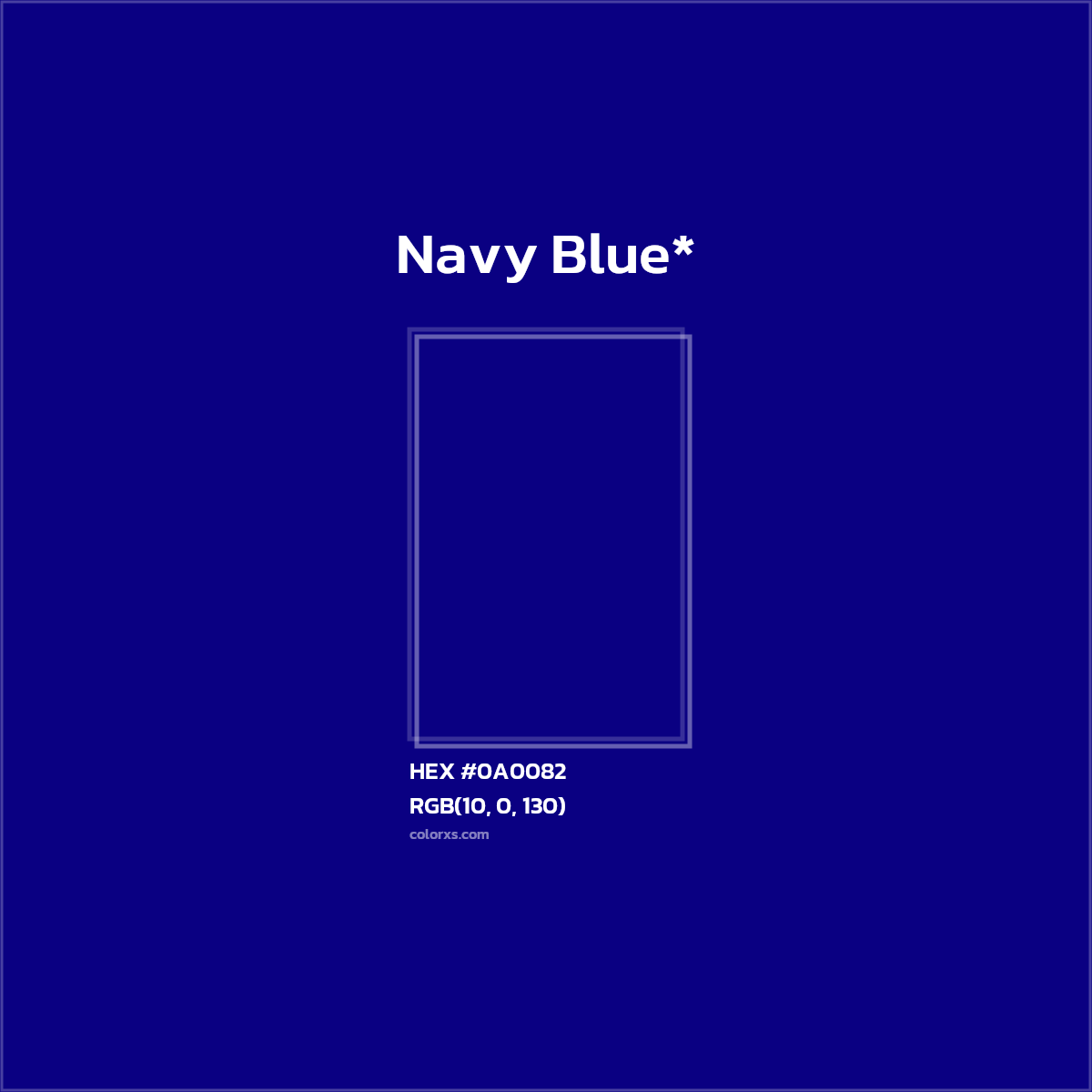 HEX #0A0082 Color Name, Color Code, Palettes, Similar Paints, Images