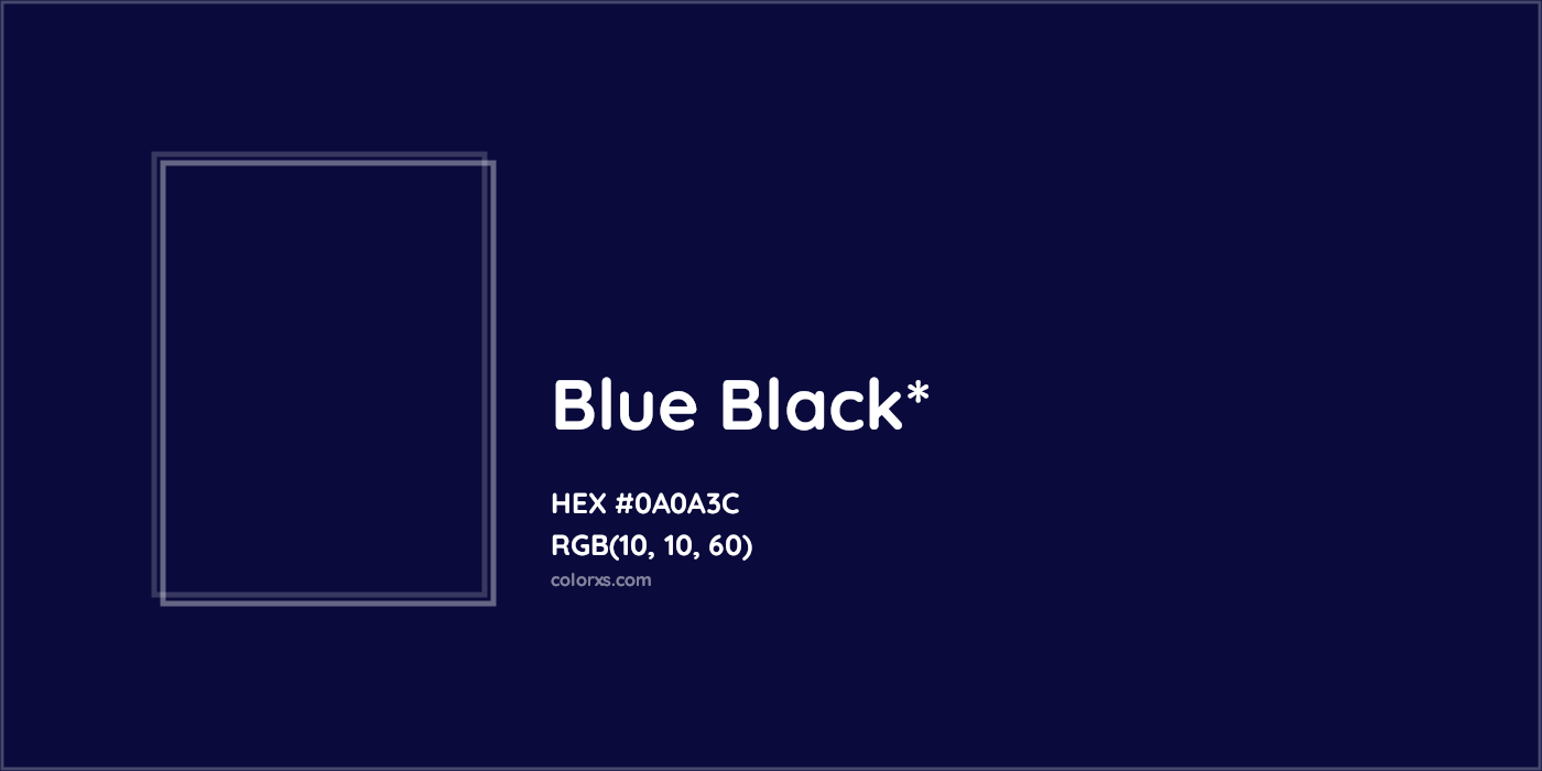 HEX #0A0A3C Color Name, Color Code, Palettes, Similar Paints, Images
