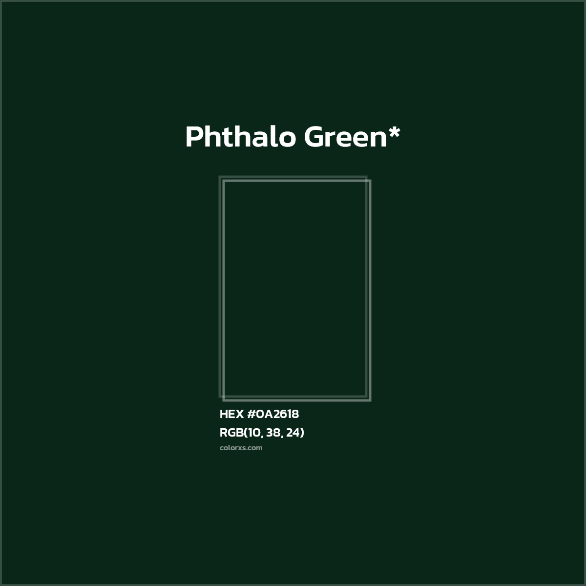 HEX #0A2618 Color Name, Color Code, Palettes, Similar Paints, Images