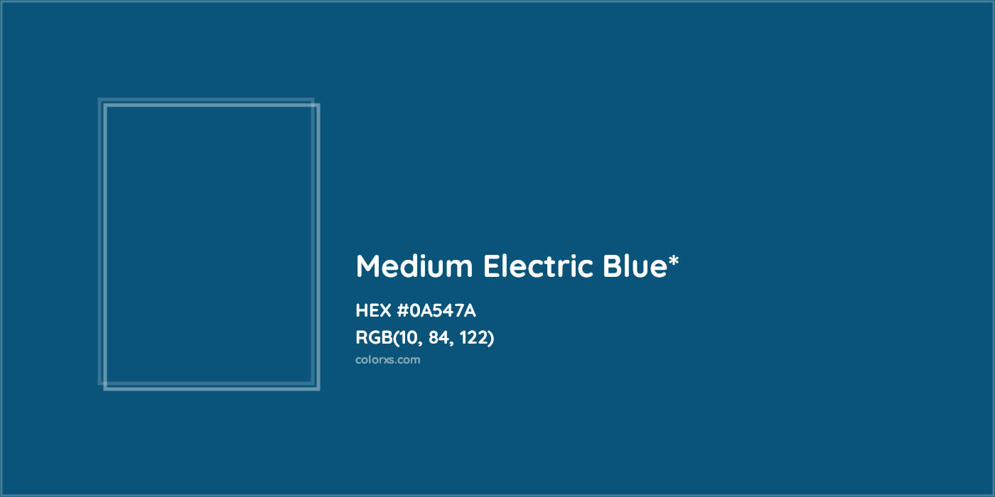 HEX #0A547A Color Name, Color Code, Palettes, Similar Paints, Images