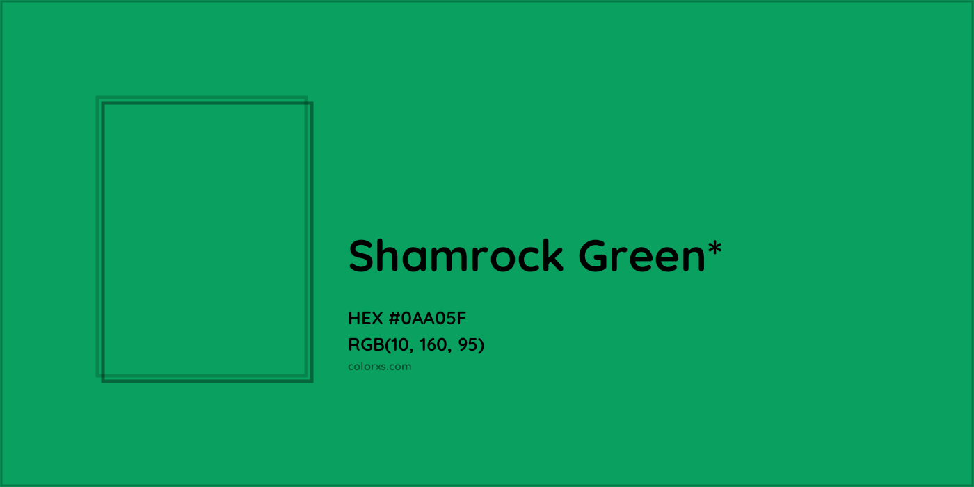 HEX #0AA05F Color Name, Color Code, Palettes, Similar Paints, Images