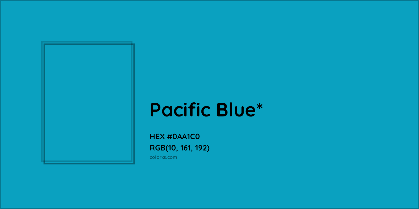 HEX #0AA1C0 Color Name, Color Code, Palettes, Similar Paints, Images