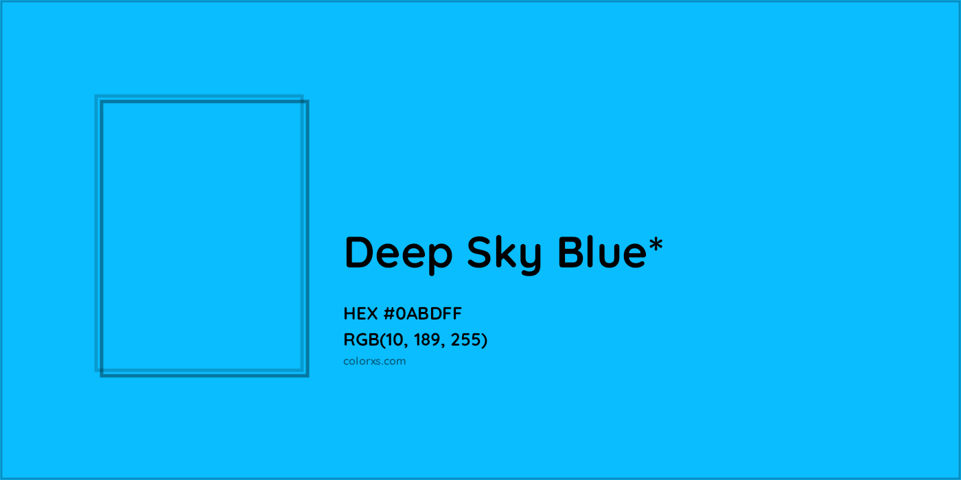 HEX #0ABDFF Color Name, Color Code, Palettes, Similar Paints, Images