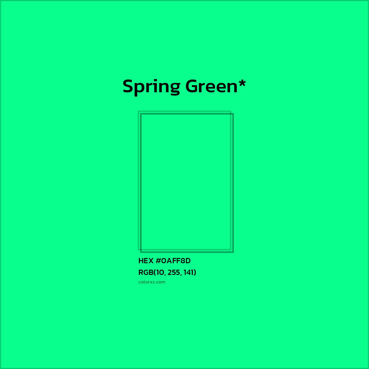 HEX #0AFF8D Color Name, Color Code, Palettes, Similar Paints, Images